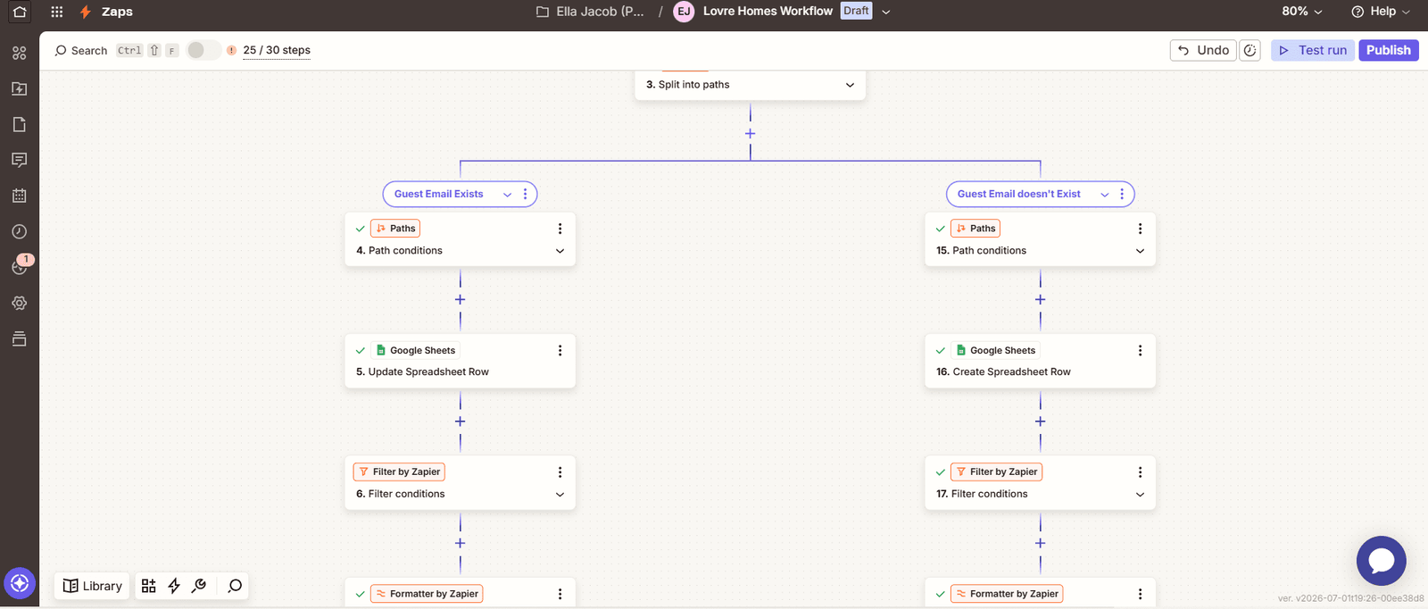 Zapier project screenshot 1