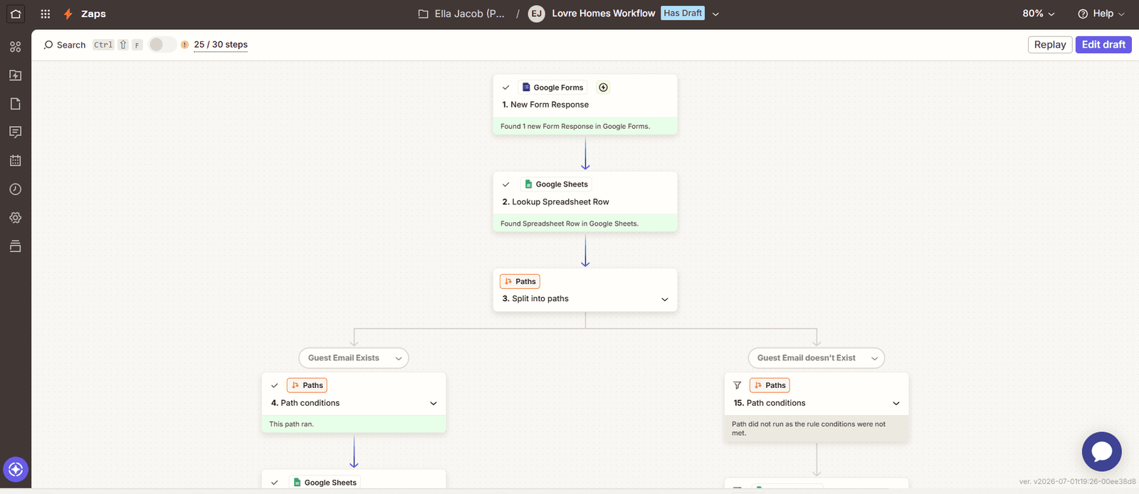 Zapier project screenshot 3