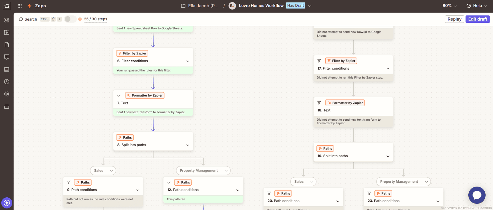 Zapier automated data flow