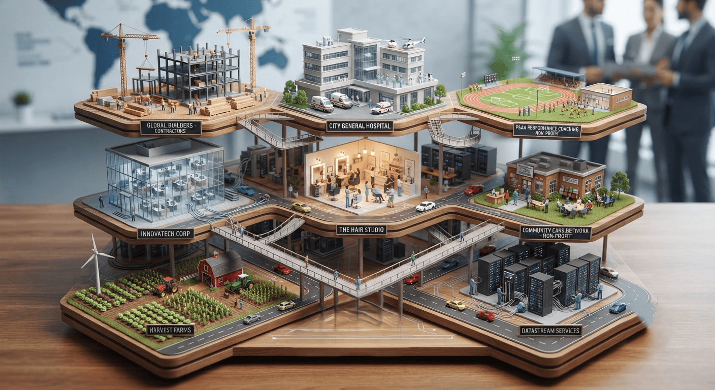 Different industries represented